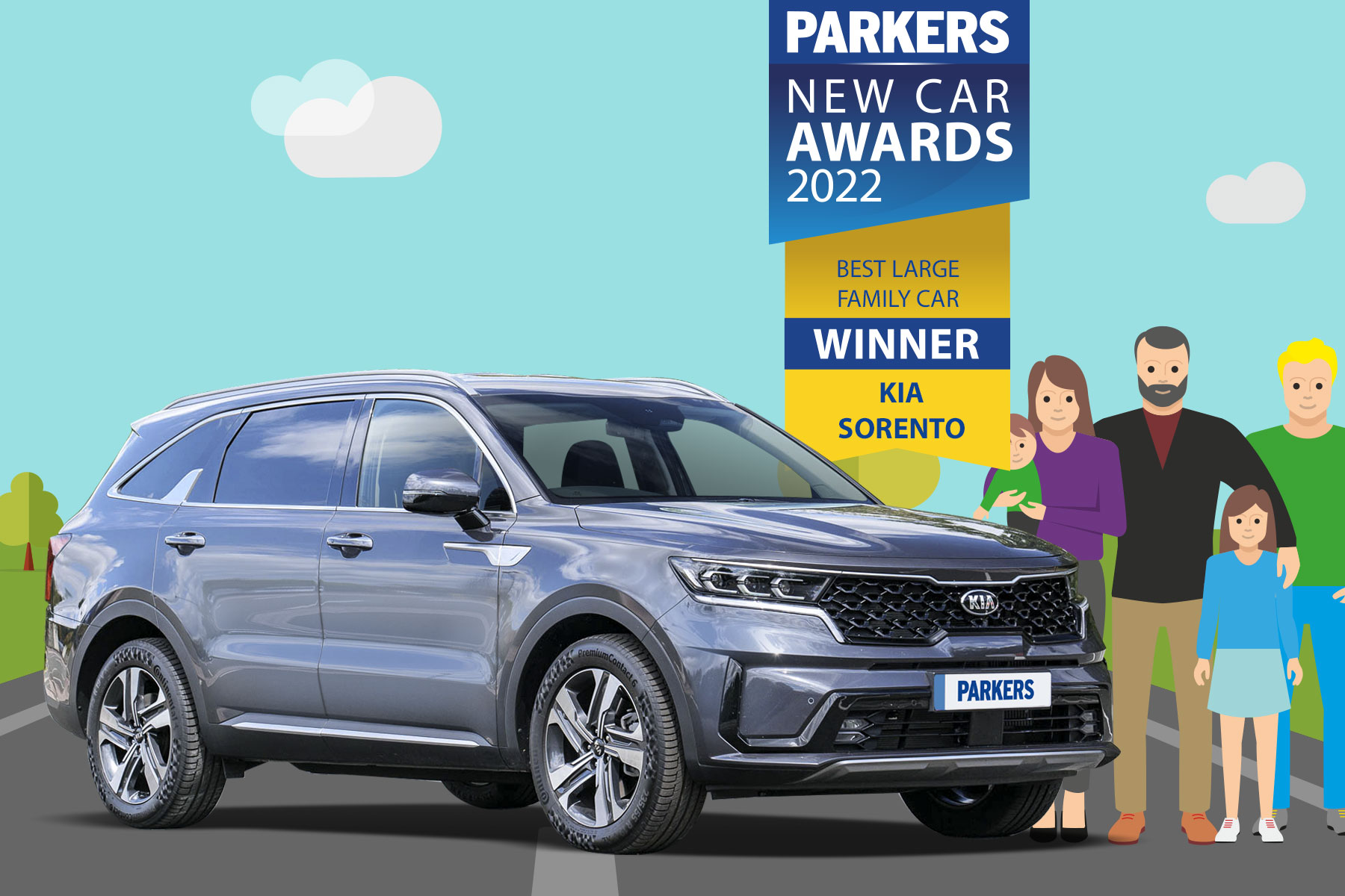 SORENTO WINS ‘BEST LARGE FAMILY CAR’